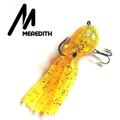9cm/23g Artficial Octopus Soft Bait with Treble Tackle Hooks for Saltwater Fishing Umbrella Swimbait Fishing Lure Free Shipping