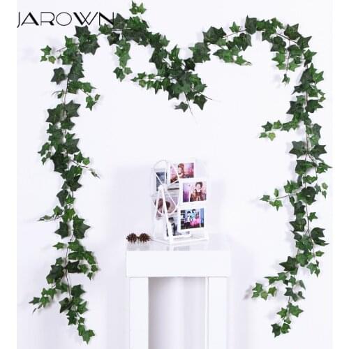 JAROWN Artificial Plant 1.8m Ivy Green Leaf Home Wedding Creative Flower Leaf Parthenocissus Vine Store Wall Decor Flowers