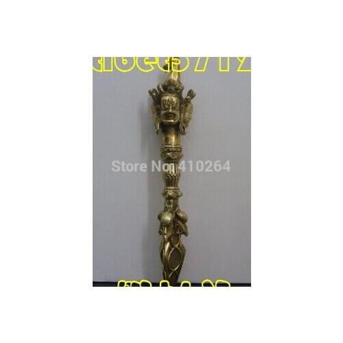 Nice Discount COLLECTIBLES FROM NEPAL TIBET DECORATION BUDDHA BOUDDHA VAJRA DORJE BRONZE 37 cm