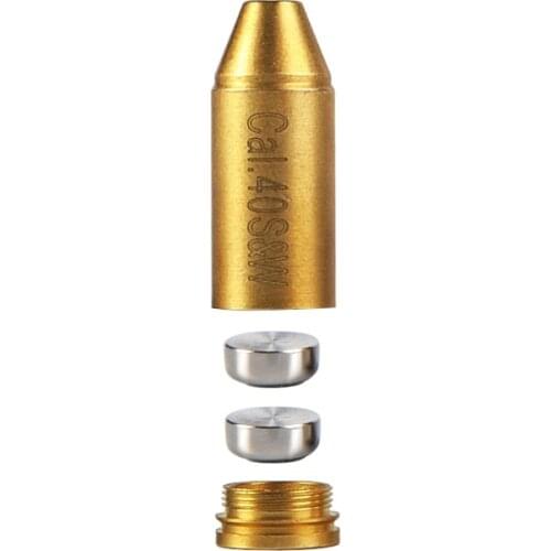 US Cal.40 S&W Red Dot Laser Brass Boresight CAL Cartridge Bore Sighter For Scope Hunting for Air soft Accessories