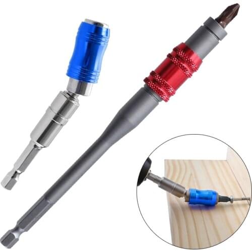 20 Degree Screwdriver Magnetic Bit Holder 1/4 '' Hex Shank Screw Driver Extension Rod Rotatable Screwdriver Tip Hand Tools