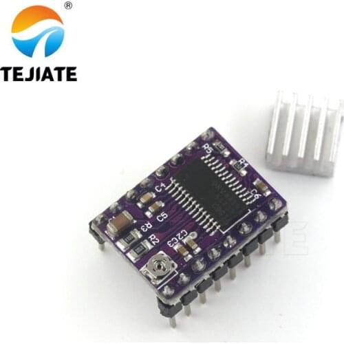 New Stepstick Drv8825 For RAMPS Stepper Motor Driver HeatSink Part 3D Printers Parts Heat Sink 4 Layer PCB Purple Board