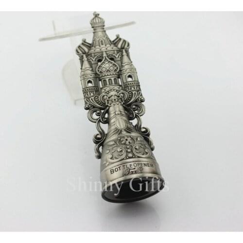 Home Decorative 3D Russia Castle Vintage Metal Bottle Opener ECO Friendly Materials