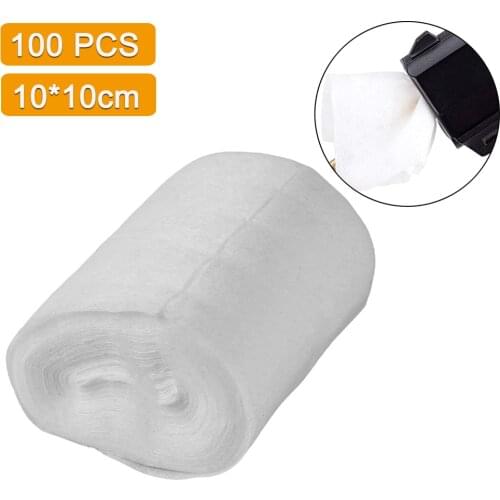 100pcs Gun Cleaning Patch Hunting Rifle Pistol Shotgun Airsoft Gun Cleaning Cloth Tactical Gun Clean Tools Hunting Accessories