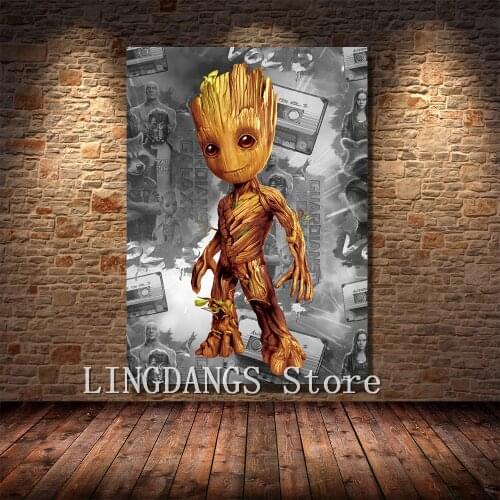 Disney Marvel Movie Superhero Poster 5d Diy Diamond Painting Guardians Of The Galaxy Diamond Mosaic Cross Stitch Home Decor Gift