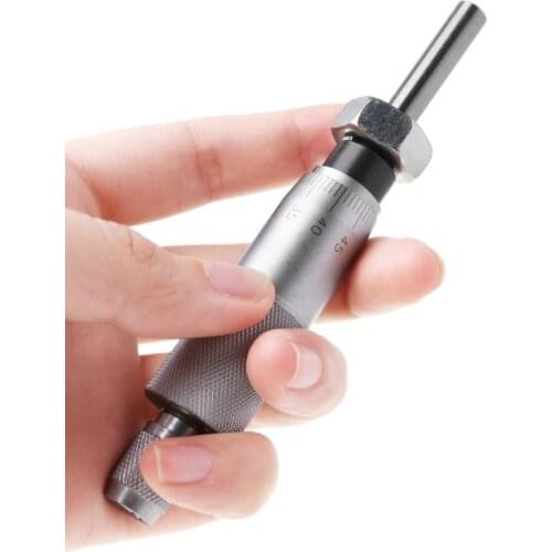 Durable Round Needle Type Thread Micrometer Head Measurement Measure Tool 0 - 25mm Range