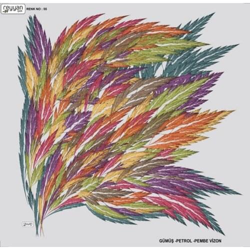 REYYAN SILK OYALIK WRITING (NEW QUALITY)-DESEN-19 - RENK-55