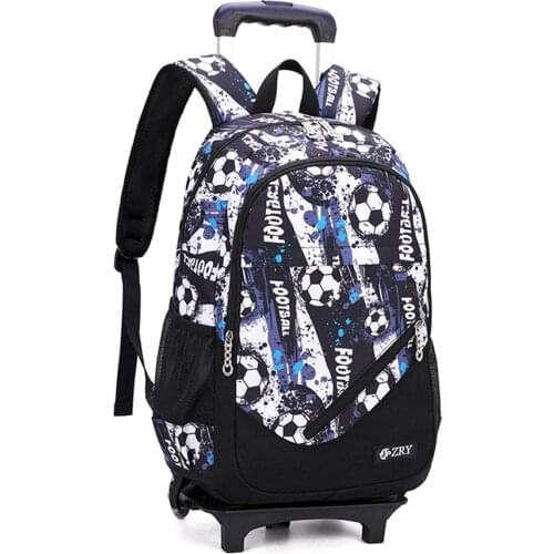 Kids Rolling Backpack Wheeled Backpack for Boys Girls Rolling Luggage Backpack for School & Travel Mochilas
