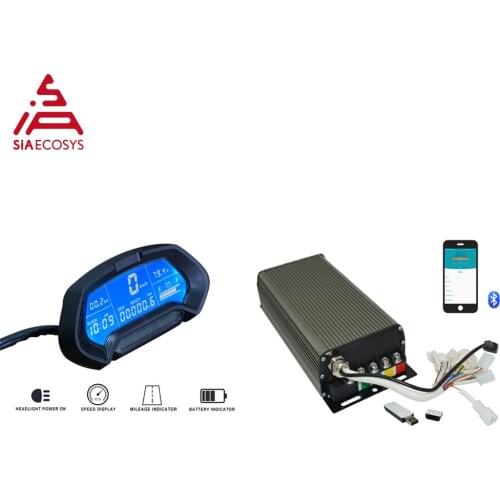 SIAECOSYS SVMC72150 V2 Sabvoton Controller 72V 150A with CT-22 Display For 3000w 70kph Electric Bicycle /E-Scooter/E-Motorcycle