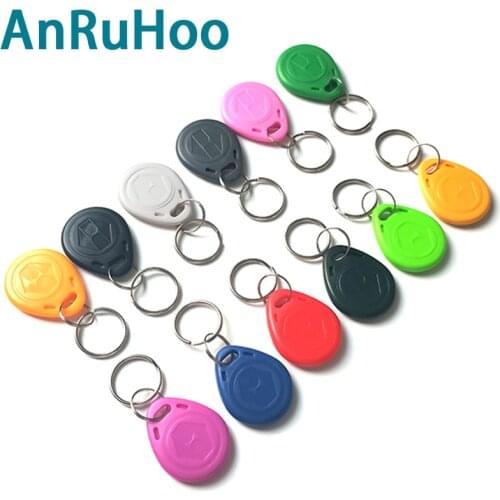 100pcs Rfid Rewritable Smart Tag T5577 Copier Clone Badge Em4305 Duplicator Copy Token 125khz Changeable Ring Keychain