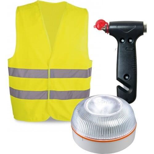 HELP FLASH-standalone emergency light, v16 hazard preening signal + flashlight, approved, DGT + hammer regulations