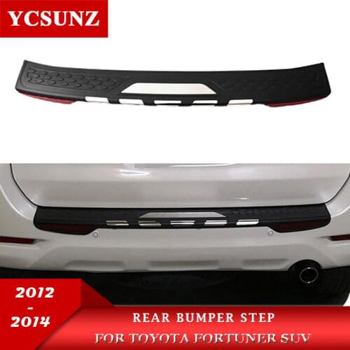 Rear Bumper Step Car Accessories Rear Step Trim For Toyota Fortuner SUV 2012 2013 2014