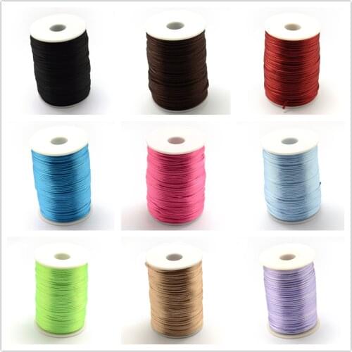1.5mm Polyester Cord String Strap DIY Bead Fitting jewelry Bracelet Necklace cord Decorative Accessories making F80