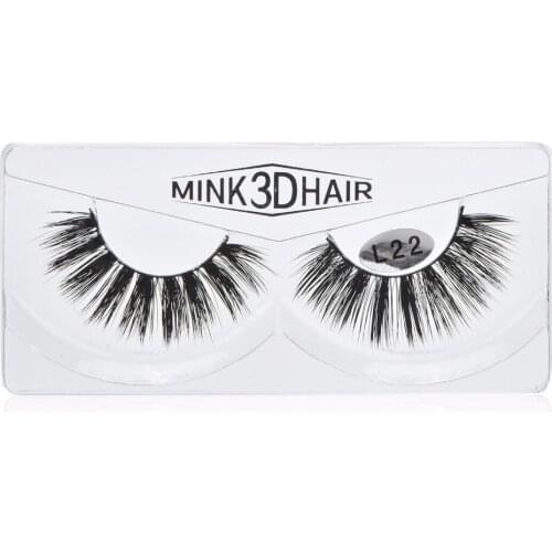 1pair Hair Cilios 3D Mink Lash Thick Long False Eyelash Extension Party Eye Make Up Tool L22
