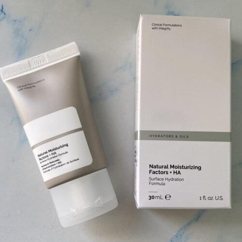 10Pcs/Lot 30ml Natural Moisturizing Factors + HA Surface Hydration Formula Facial Skin Foundation Base Primer Cream