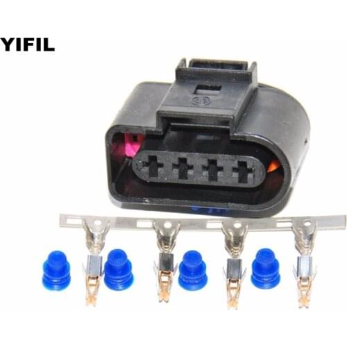 10pcs/lot 4 Pin/Way Automotive Ignition Coil Electrical Connector Repair Kit Case For Audi VW Passat Jetta VAG Group 1J0973724