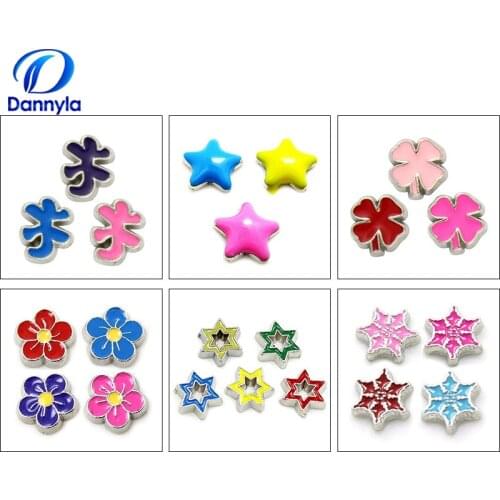 10pcs/lot Wholesale Mini Mix Style Floating Charms Fit Glass Floating Locket LSFC017-612