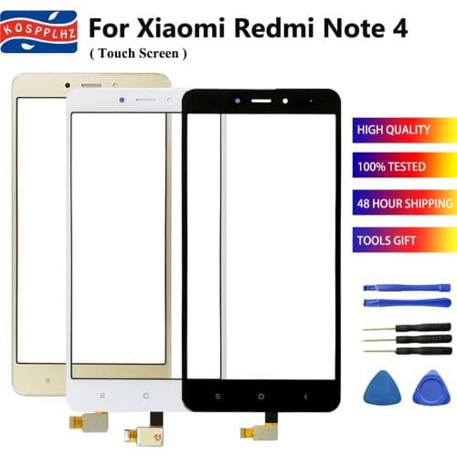 100% New TouchScreen For Xiaomi Note 4 Touch Screen Sensor Panel 5.5" Outer Glass For note4 Screen Lens Replacement