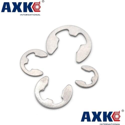 100pcs 2/2.5/3/3.5/4/5/6/7/8/9/10/12/15 Stainless Steel E Clip Circlip retaining ring for shaft fastener