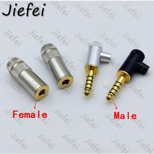 3pcs 4.4mm 5Pole Male/Female Jack Headphone Earphone DIY Plug Adapter for PHA-2A TA-ZH1ES NW-WM1Z NW-WM1A Connector