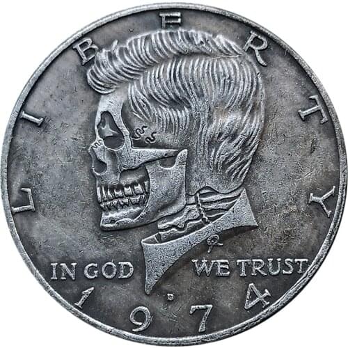 30mm Kennedy Coin Tricks Decision Maker 1974 Coins for Game Collection