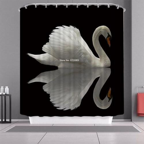 3D Digital Print Animal Cartoon Waterproof and Mildew Proof Shower Curtain Bathroom Decoration with Hook Shower Curtain