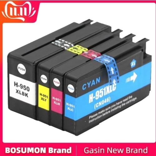 4PCS For HP 950XL For 951XL | 4 Ink Cartridges | Black,Cyan,Magenta,Yellow |CN049AN CN050AN CN051AN CN052AN 8100 8600 8610 8615