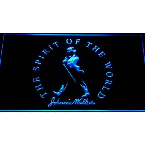 A189 Johnnie Walker Spirit of the world LED Neon Light Signs