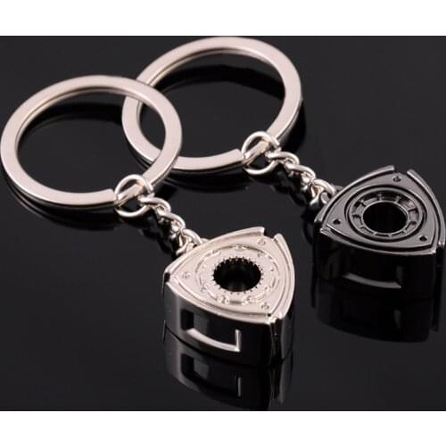 Keyring Rotary Wankel Engine Rotor For Mazda RX7 RX8 2 3 6 Atenza Axela Keychain Turbo Car Accessories Parts Key Chain