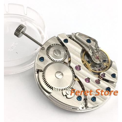 36.6mm Watch movement 17 Jewels Swan Neck 6497 Hand winding Movement fit Parnis mens watch p71