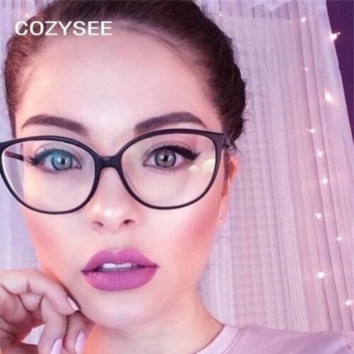 Black Spectacle frame cat eye Glasses frame clear lens Women brand Eyewear optical frames myopia transparentTemples for glasses