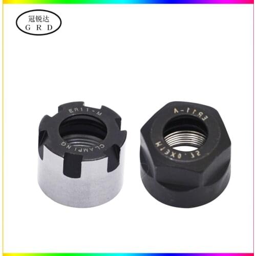 Brand new er11 nut er11a er11m nut for cnc milling collet use Can cooperate er collet chuck and er series tool holder shank