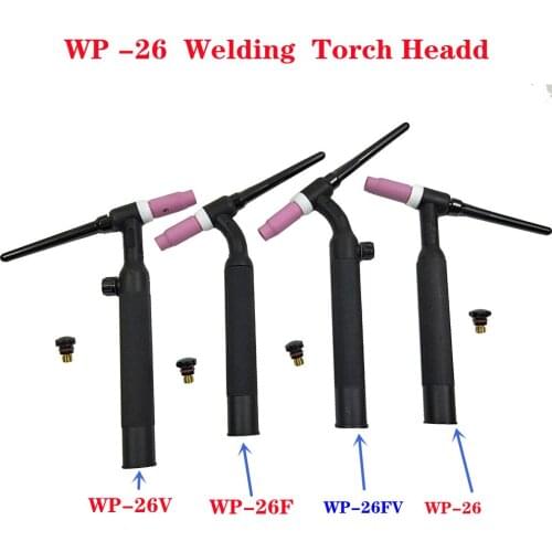 WP26-FV TIG Torch GTAW Gas Tungsten Arc Welding Torch WP26 Argon Air Cooled WP-26 Flexible Neck Gas Valve TIG Welding Torch