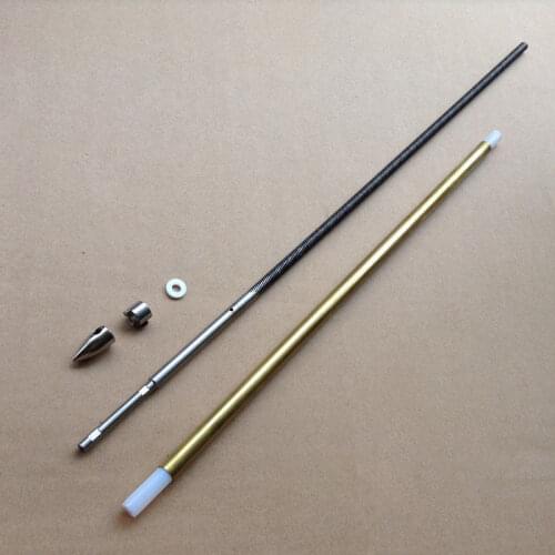 1set 6.35KK Soft Shaft Kit 1/4 to 4.76mm Integrated Welding Flexible Positive Negative Set Length 430mm for RC Boat