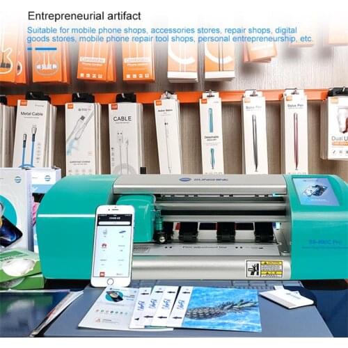 SS-890C Pro WIFi+Bluetooth Multifunctional Intelligent Cloud Film Cutting Machine For Mobile Phones Watches iPads Cameras AirPod