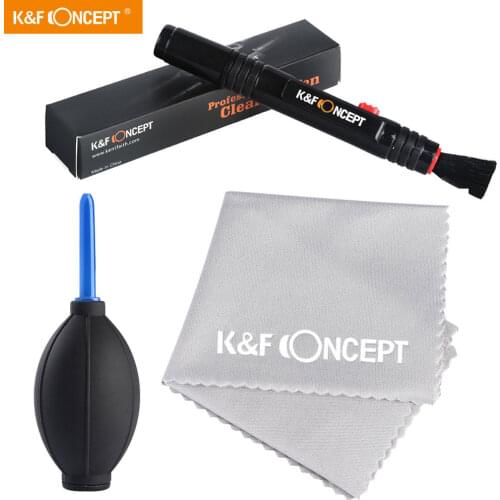 K&F Concept 3in1 DSLR Camera Cleaning Kit for Canon Sony Nikon Camera and DSLR Telescope Iphone-include Lens Dust Blower