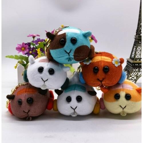 New 6pcs/set PUI PUI Cute Plush Toys Animal Mouse Soft Stuffed Dolls For Kid Birthday Gift 9cm
