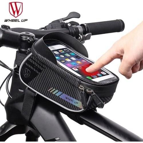 New Bicycle Frame Front Bag Rainproof 6.2/6.5 Inch Touch Screen Phone Case MTB Road Cycling Top Tube Bag Bike Accessories