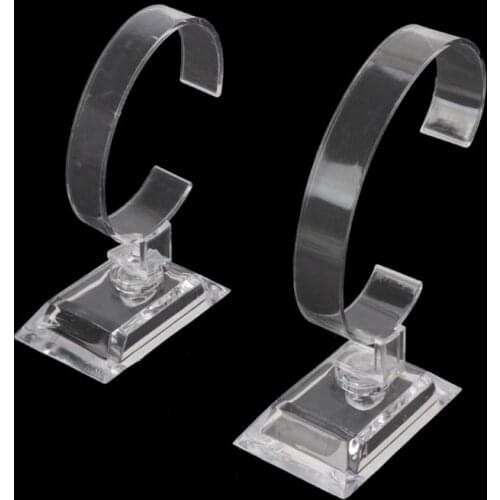 1Pc Clear Acrylic Bracelet Watch Display Holder Stand Rack Retail Shop Showcase