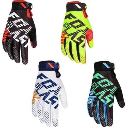 Foxplast Sports Cycling Glove Full Finger Anti Slip Windproof Riding MTB Bike Gloves Motorcycle Men Women Autumn Bicycle Gloves