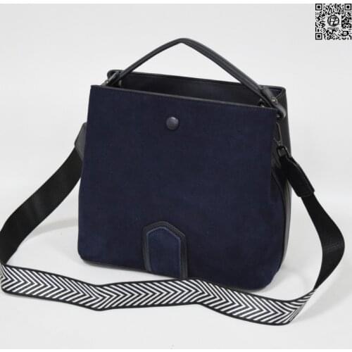 Womens molded bag, posess store, s9-20, the front side is natural suede, two departments under one zipper