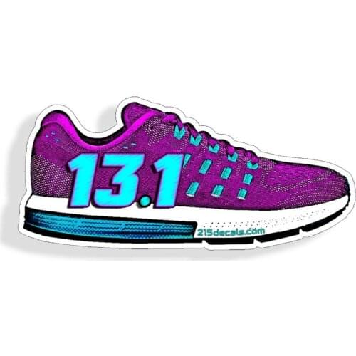 13.1 Running Sticker 1/2 MARATHON Half Shoe Run Car Laptop Window Bumper Decal