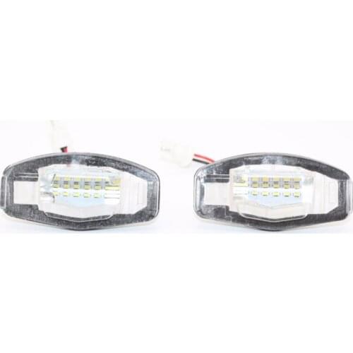 2x 18 LED Error Free Number License Plate Lamp Car Light Auto Bulbs Car Accessories Fit For Honda Civic City Legend Accord