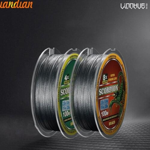 4 strands 8 strands braided fishing line length 100M Size: 9-102LB Japanese PE float line