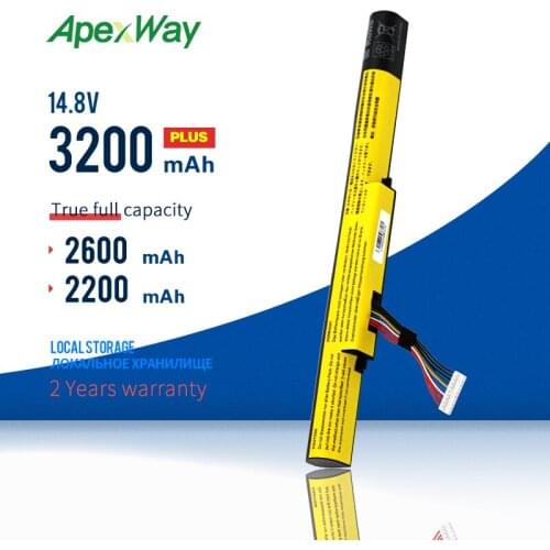 Apexway Laptop Battery For Lenovo For Ideapad Z400 Z400S Z400A Z400T Z510 Z510A Z500 Z500A L12S4K01 L12L4K01