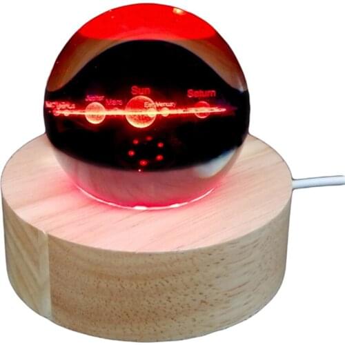 Beech Lighting Base Luminous Crystal Ball Base With Crystal Ball Flood LightLamp Neon Room Decor Light Bulbs for Home LED173