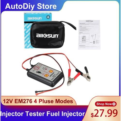 EM276 Professional Injector Tester Auto Fuel Injector 4 Pluse Modes 12V Powerful Fuel System Scanner Car Diagnostic Tool