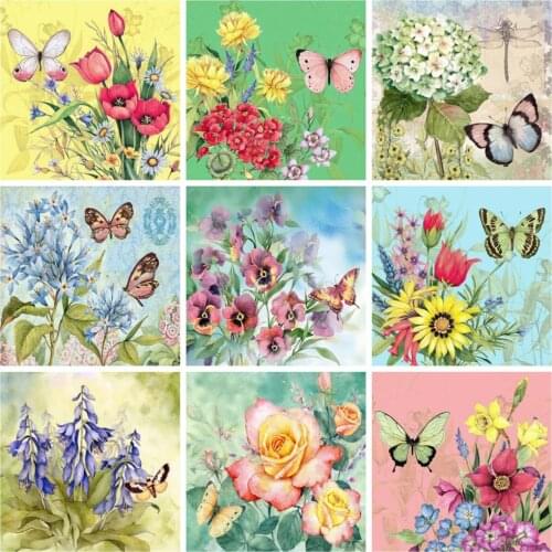 EverShine Diamond Embroidery Peony Picture Rhinestones 5D DIY Diamond Painting Lilac Cross Stitch Flower Mosaic Kits Wall Decor