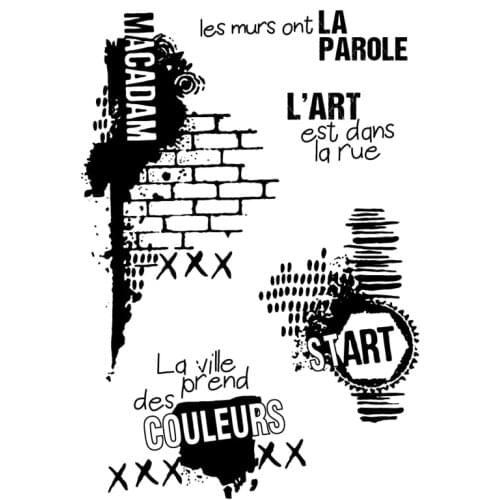 French stamp Clear Stamp for Scrapbooking Transparent Silicone Rubber DIY Photo Album Decor 0638