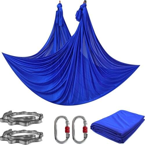 6 Meters Yoga Hammock Set Aerial Swing kit Inversion Traction Device Fitness for Trapeze Swings